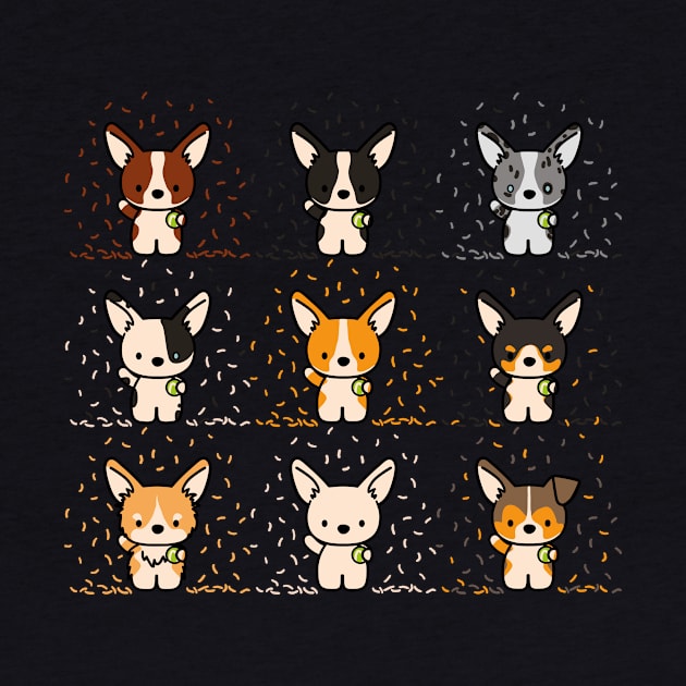 The Stumpy Brigade - Pembroke And Cardigan Corgis by CorinnaSchlachter